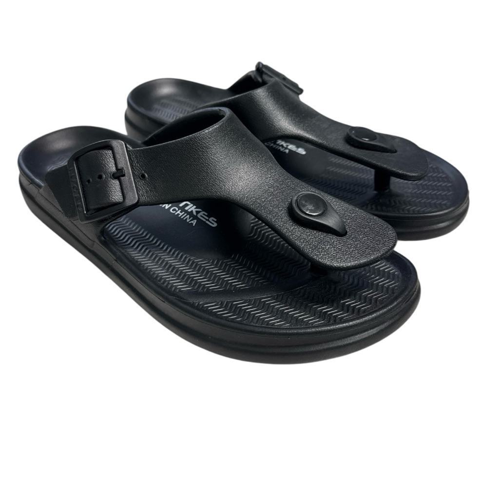 Luofo Tikes Black Slide Sandals Size 39 Nwot